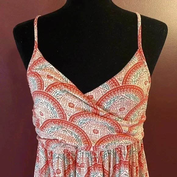 ELLE Women’s Medium Skinny Strap V Neck Dress - Picture 5 of 9